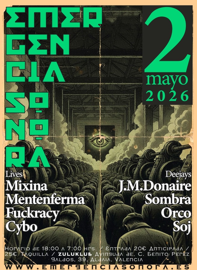 Cartel de Emergencia Sonora 2026 en Zulú Klub